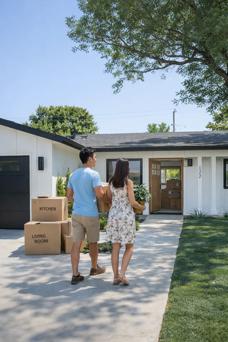 Move into a finished home